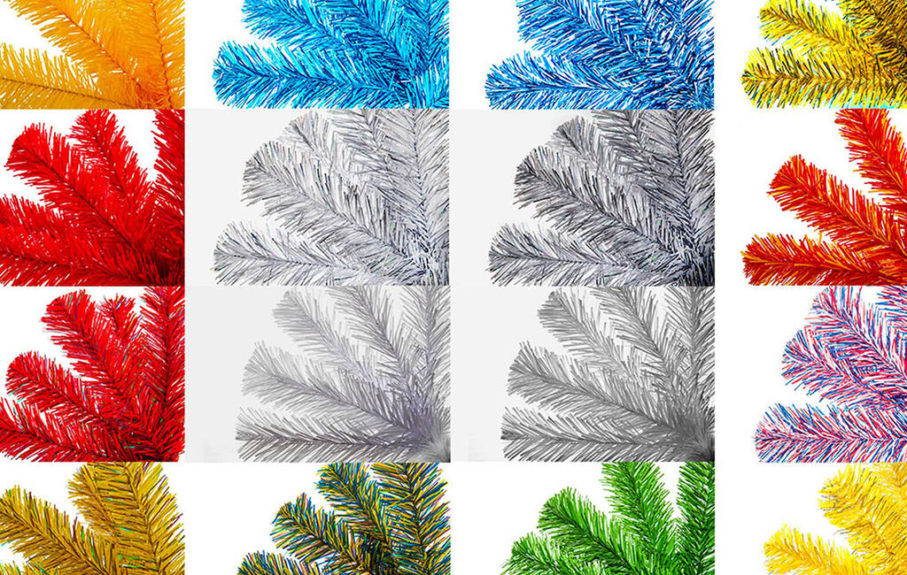 Брендирование-Multicolor Брендирование искусственных уличных елок и елей цветные елки Multicolor