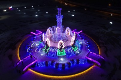 Светомузыкальный фонтан, Ставрополь 2018-2019 год.
