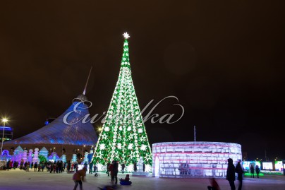  Искусственная ель, модель «Космос», 25 м., Астана 2016 год. каркас СВД 